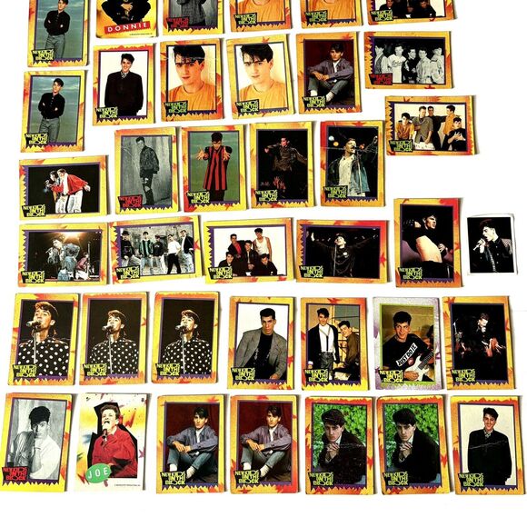 New Kids On The Block Topps Trading Cards 37 Total NKOTB Boy Band 80s 90s Vtg - Picture 3 of 4
